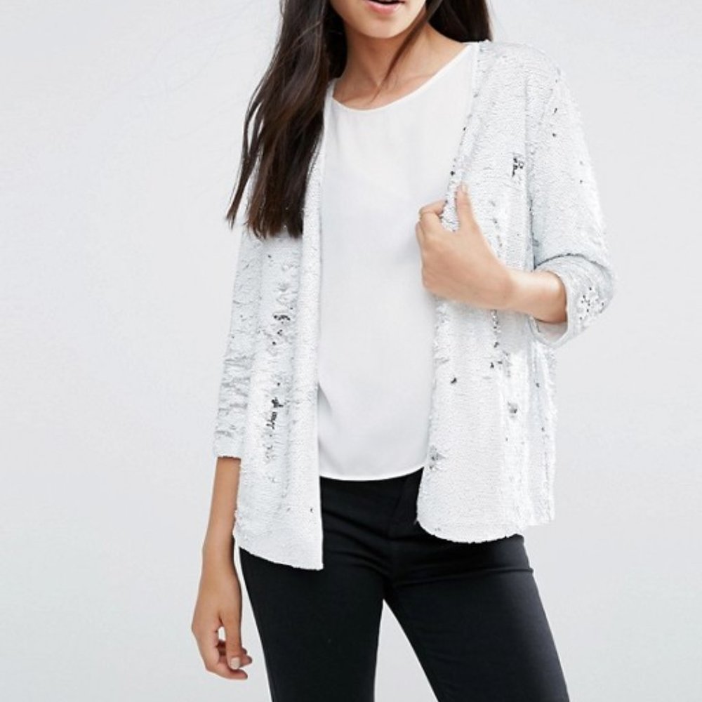 NWOT Vero Moda Arctic Sequin Blazer
